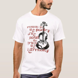 Camiseta La música es la poesía.