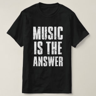 Camiseta La Música Es La Respuesta De Los Amantes De La Mús