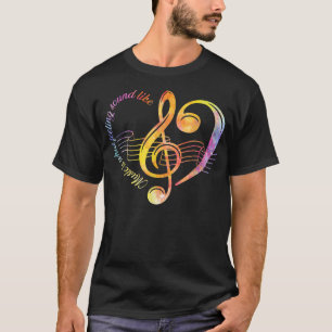 Camiseta La música es lo que los sentimientos suenan como C