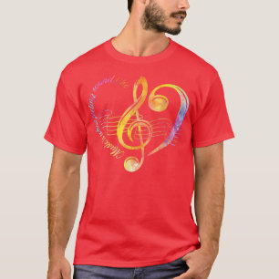 Camiseta La música es lo que los sentimientos suenan como C