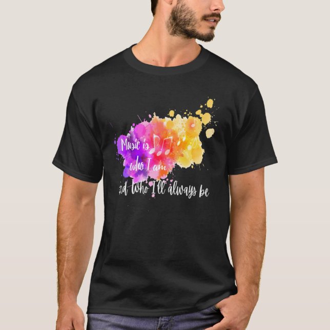 Camiseta La música es lo que soy la música (Anverso)