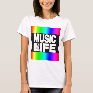 Camiseta La música es mi arco iris de la vida