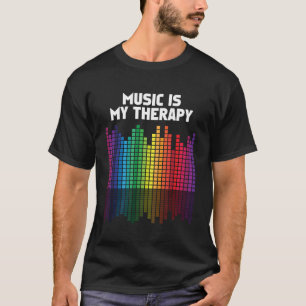 Camiseta La música es mi cita musical de DJ del equalizador