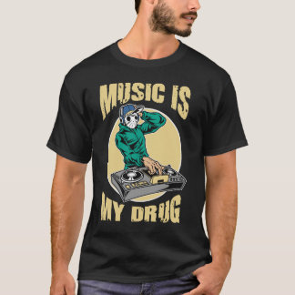 Camiseta La música es mi droga