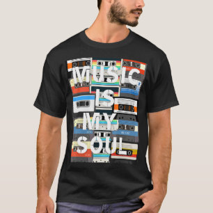 Camiseta La música es mi música inspiradora del alma retro
