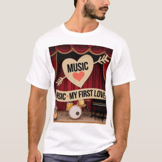 Camiseta La música es mi primer amor