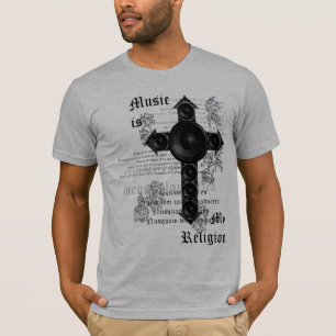 Camiseta La música es mi religión (el negro)