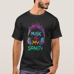 Camiseta La música es mi sano audífono por todo el mundo M