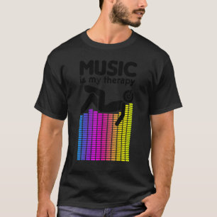 Camiseta La Música Es Mi Terapia Ecualizador Dj Iris Sound 