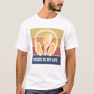 Camiseta La música es mi vida