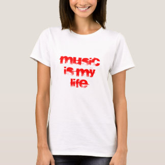 Camiseta La música es mi vida
