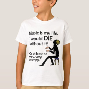 Camiseta La música es mi vida