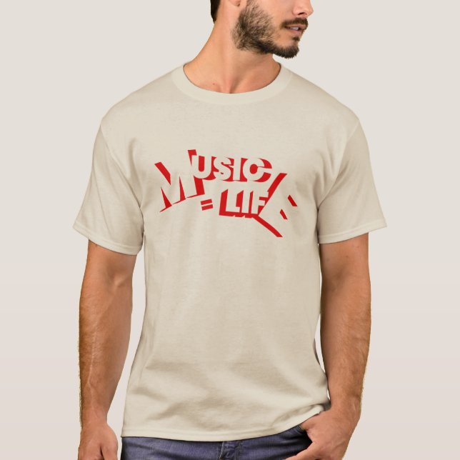 Camiseta La música es mi vida (Anverso)