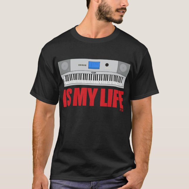 Camiseta La música es mi vida (Anverso)