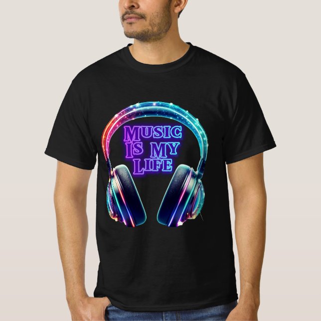 Camiseta la música es mi vida (Anverso)