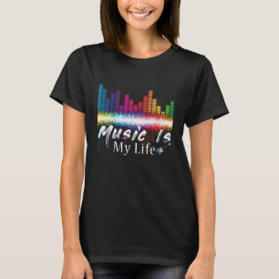 Camiseta La música es mis citas musicales de DJ Ecualizador
