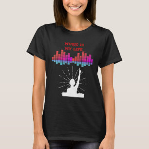 Camiseta La música es mis citas musicales de DJ Ecualizador