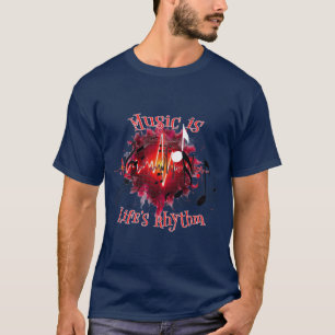 Camiseta La música es ritmo de vida.