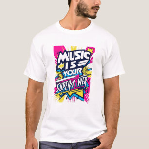 Camiseta La Música Es Tu Superpoder
