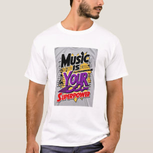 Camiseta La Música es tu Superpoder opción 2