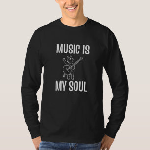 Camiseta La música es un artista de grabación Soul