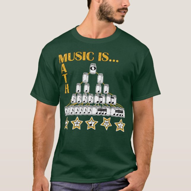 Camiseta La música es un regalo matemático por perfecto par (Anverso)