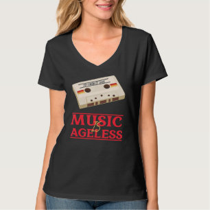Camiseta La música es una cinta de cinta retro sin edad