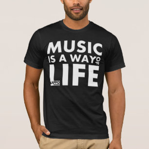 Camiseta La música es una manera de vida (el negro)