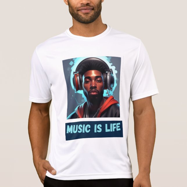 Camiseta La música es vida (Anverso)