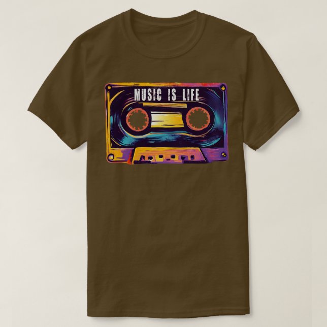 Camiseta La música es vida (Diseño del anverso)