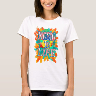 Camiseta La música es vida