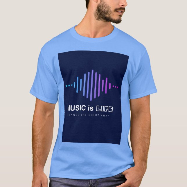 Camiseta La música es vida (Anverso)