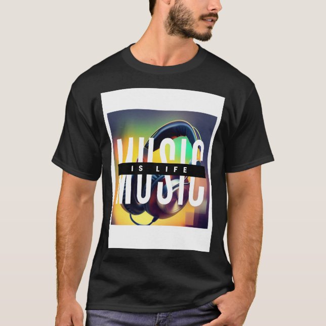 Camiseta La música es vida (Anverso)