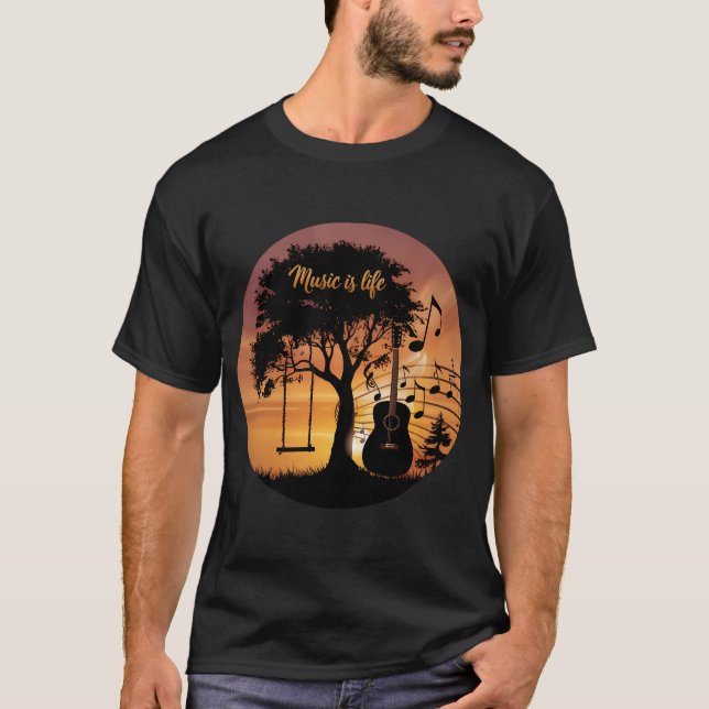 Camiseta La música es vida (Anverso)
