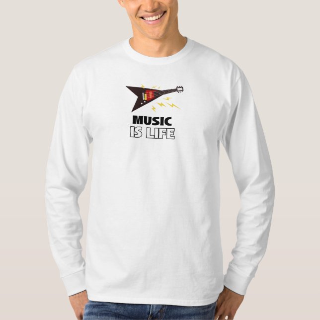 Camiseta La música es vida (Anverso)