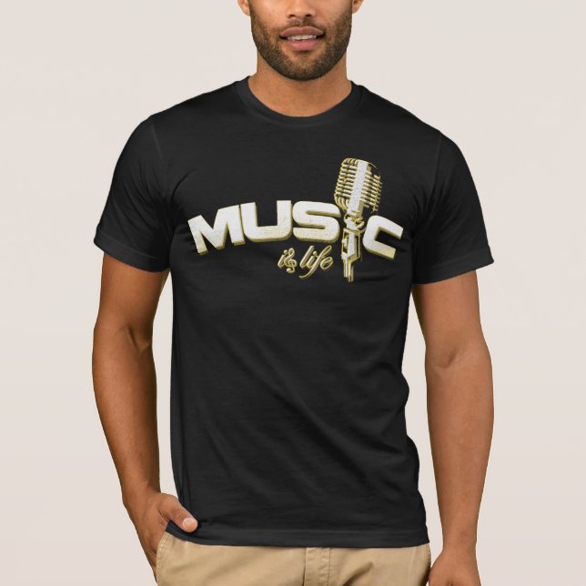Camiseta La música es vida (Anverso)