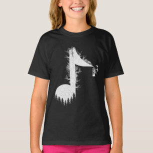 Camiseta La música es vida con canción de la naturaleza