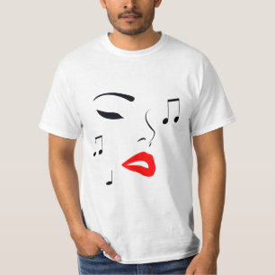 Camiseta La música femenina se enfrenta a una versión de ma