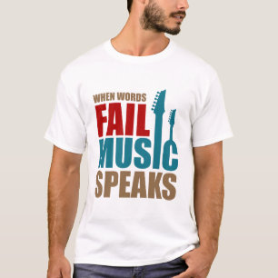 Camiseta La música habla Typo