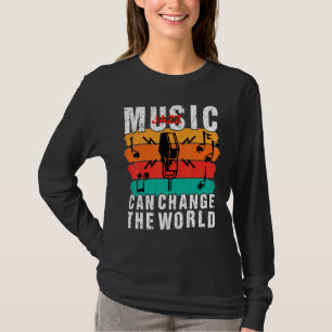 Camiseta La música jazz puede cambiar el mundo  Retro Vinta