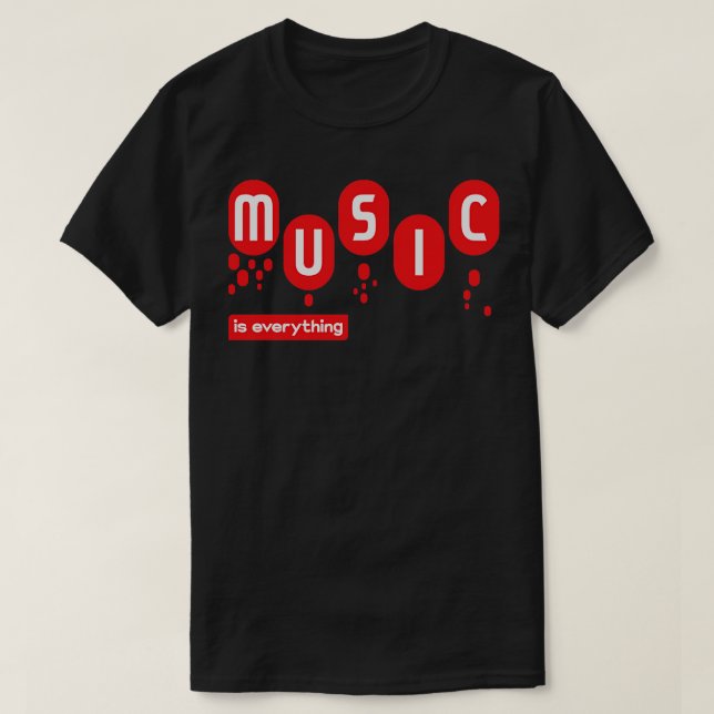 Camiseta La música lo es todo (Diseño del anverso)