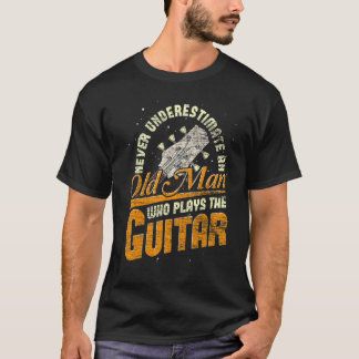 Camiseta La música masculina nunca subestima a un anciano q