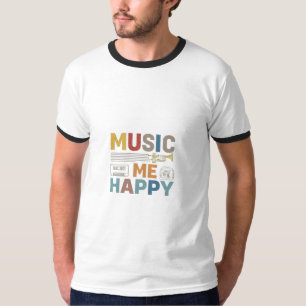Camiseta La música me hace feliz