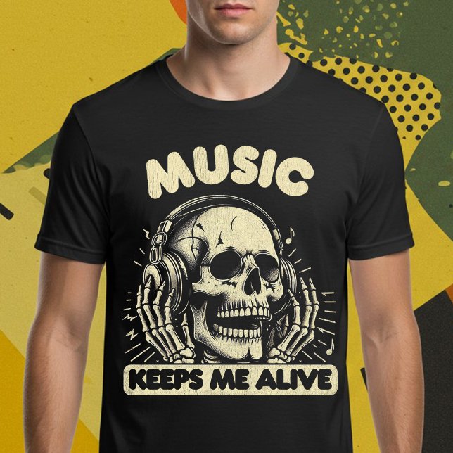 Camiseta La música me mantiene vivo (Subido por el creador)