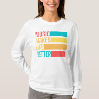 Camiseta La música mejora la vida
