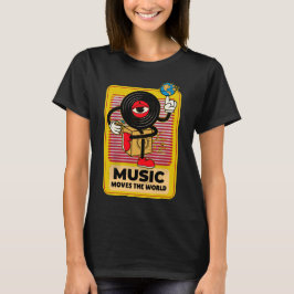 Camiseta La música mueve el mundo de la cosecha