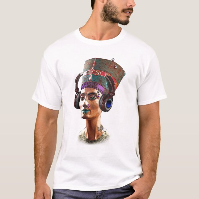 Camiseta La música no tiene ningún límite, Nefertiti (Anverso)