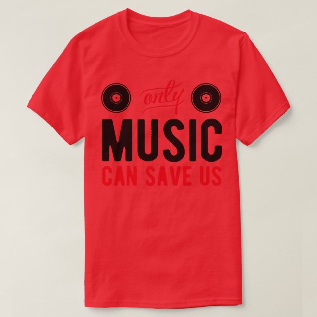 Camiseta La música nos salva (Diseño del anverso)