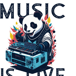 Camiseta la música perdura