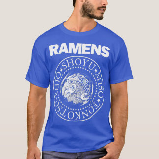 Camiseta La música rock del Punk de fideos Ramens Bowl Rame